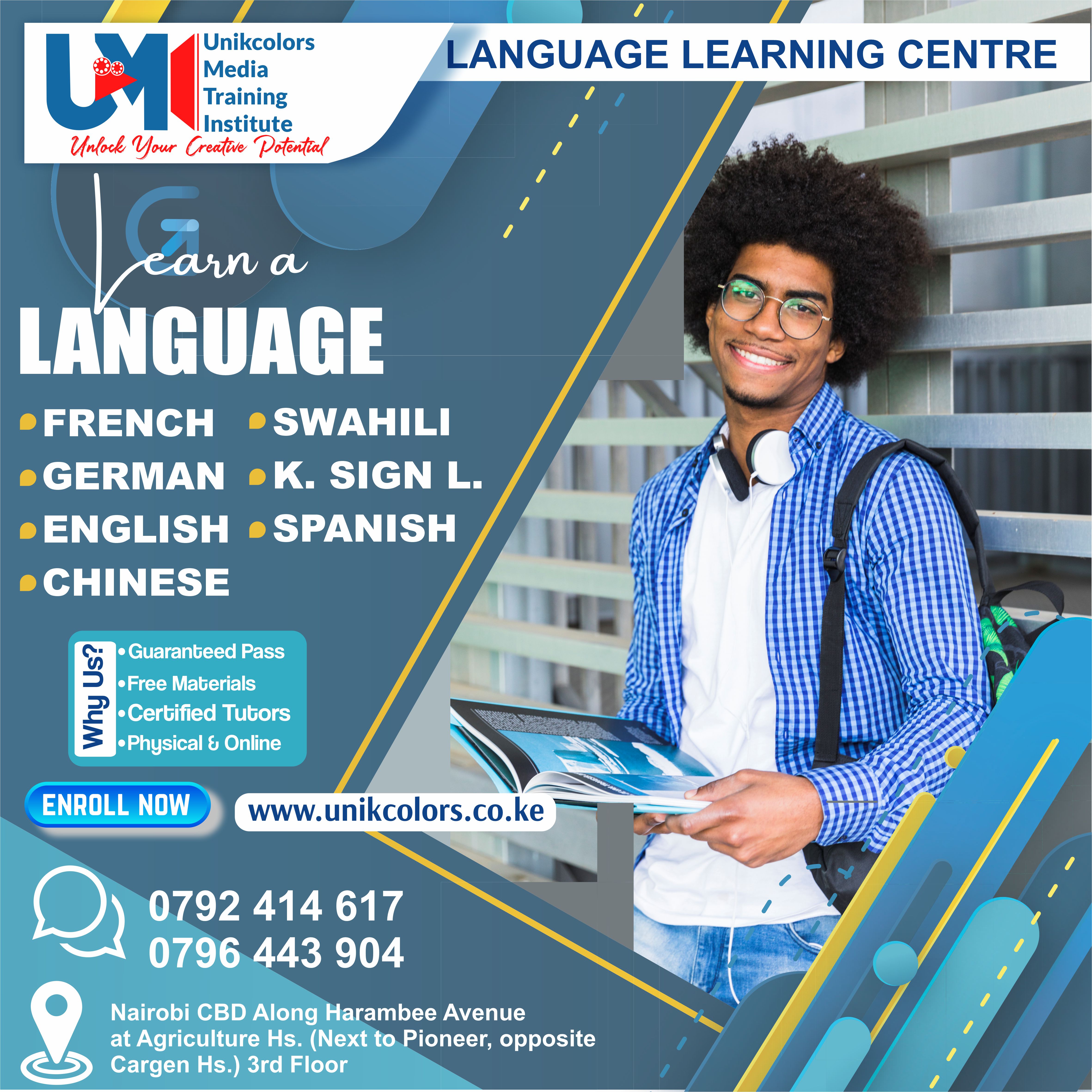 LANGUAGE TRAINING CENTRE - GERMAN | ENGLISH | FRENCH | CHINESE | SPANISH | SWAHILI | KENYA SIGN LANG